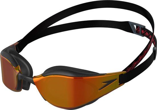 Speedo Fastskin Hyper Elite Mirror Goggles - black/dragon fire/gold