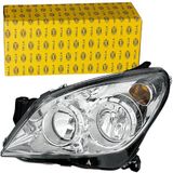 HELLA 1LG 270 370-641 Halogeen Koplamp - voor o.a. Opel Astra H (A04) - Chroom - ECE - voor linksrijdend verkeer - rechts