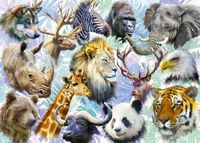 Alipson Puzzle Dierenkoppen - 500 pièces