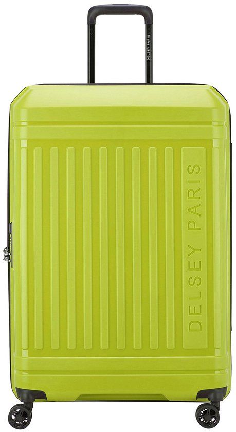 Delsey Lutece SE Spinner 75 cm - Uitbreidbaar 99/105 liter - 75x49x32/34 cm - lime