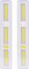 FX light Kastlampen - 2x - met schakelaar - LED lampen - wit - 24 x 4.2 cm - met magneten te bevestigen