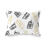 BonaMaison Willekeurig Patroon Decoratieve Kussensloop, Kussenhoezen Bank, Decoratieve Kussenhoesjes, Kussensloop; Sofa, Slaapkamer, Kantoor, Auto 35x50 Cm - Ontworpen en vervaardigd in Turkije