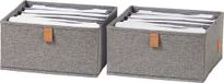 Store It Lade mandje grijs kledingkast - Large 6-vaks (2 stuks)