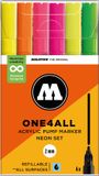 Molotow ONE4ALL Acrylstiften Set van 6 Neon Fluor tinten