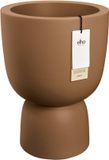 Elho Amber Coupe Round 35 - Bloempot voor Binnen & Buiten - 100% Gerecycled Plastic - Ø 34.9 x H 49.0 cm - Karamel