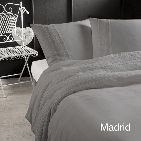 Papillon Madrid Dekbedovertrek Eenpersoons 140 x 200/220 Grijs