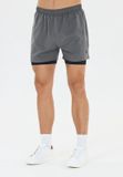 Virtus 2-in-1-Shorts Zayne V2 donkergrijs XL