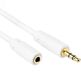 Allteq Jack verlengkabel 3.5 mm - Male To Female - Wit - 2 meter