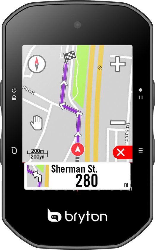 Bryton Rider S500 E - Fietscomputer - Zwart