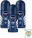Nivea 3 x Cool Kick Déodorant Roller Homme - 50 ml