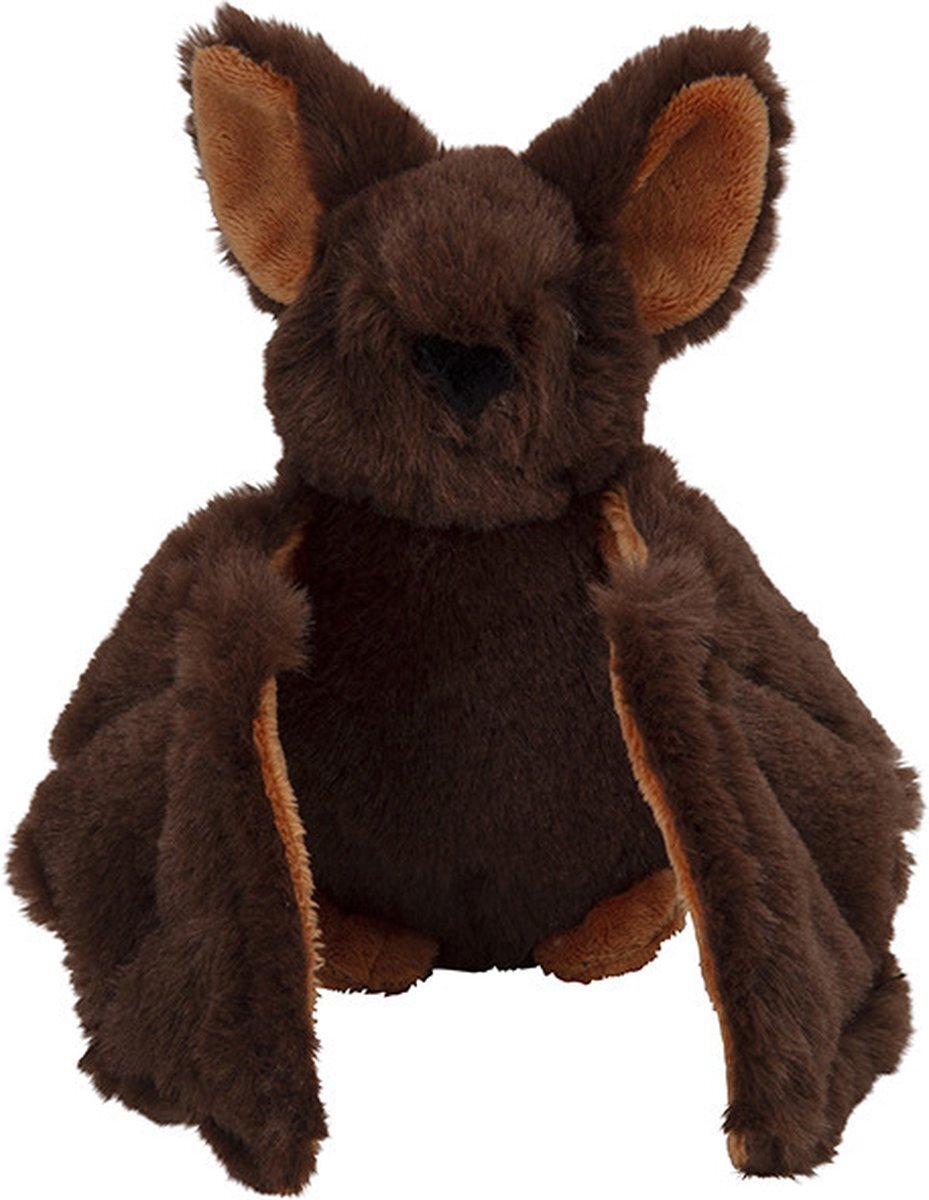 Nature Planet Halloween - Pluche knuffel vleermuis van 16 cm - Speelgoed knuffeldieren