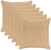 vidaXL - Kussensloop - 6 stuks - Crèmekleurig - 65 x 65 cm