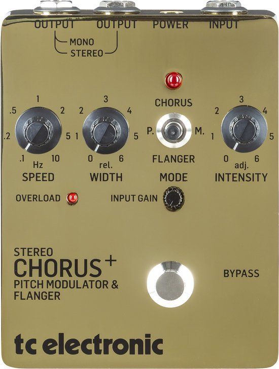 TC Electronic SCF Gold Stereo Chorus Flanger effectpedaal