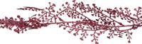 Cosy @ Home Cosy at Home Kerstboom Glitter Guirlande/Slinger - 2x - Rood - 180 cm