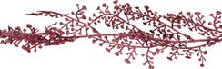 Cosy @ Home Cosy at Home Kerstboom Glitter Guirlande/Slinger - 2x - Rood - 180 cm