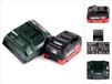 Metabo accu basisset 18 V met 1x accu LiHD 5,5 Ah ( 625368000 ) + oplader ASC 145 ( 627378000 )