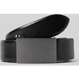 LLOYD Leren Riem Fashion Belt 3.5 W110 Black Zwart