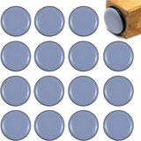 Merkloos Meubelglijbanen set van 20 - Zelfklevende Teflon glijbanen - voor meubelbescherming - Rond - Stoelglijbanen - voor stoelen, banken, bureaus, tafels, fauteuils (25mm)