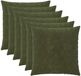 vidaXL - Kussensloop - 6 stuks - HEERLEN - Groen - 70 x 70 cm - Microfiber Fleece