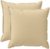 vidaXL - Housse de coussin - 2 pièces - BOIS - Beige - 60 x 60 cm - Polyester