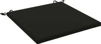 vidaXL - Zitkussen - SOEST - 100% Polyester - Zwart - 70 x 70 x 3 cm