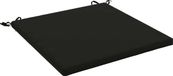 vidaXL - Zitkussen - SOEST - 100% Polyester - Zwart - 70 x 70 x 3 cm
