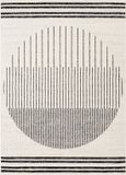 Surya ENSO Modern Scandinavisch Wit/Zwart Tapijt