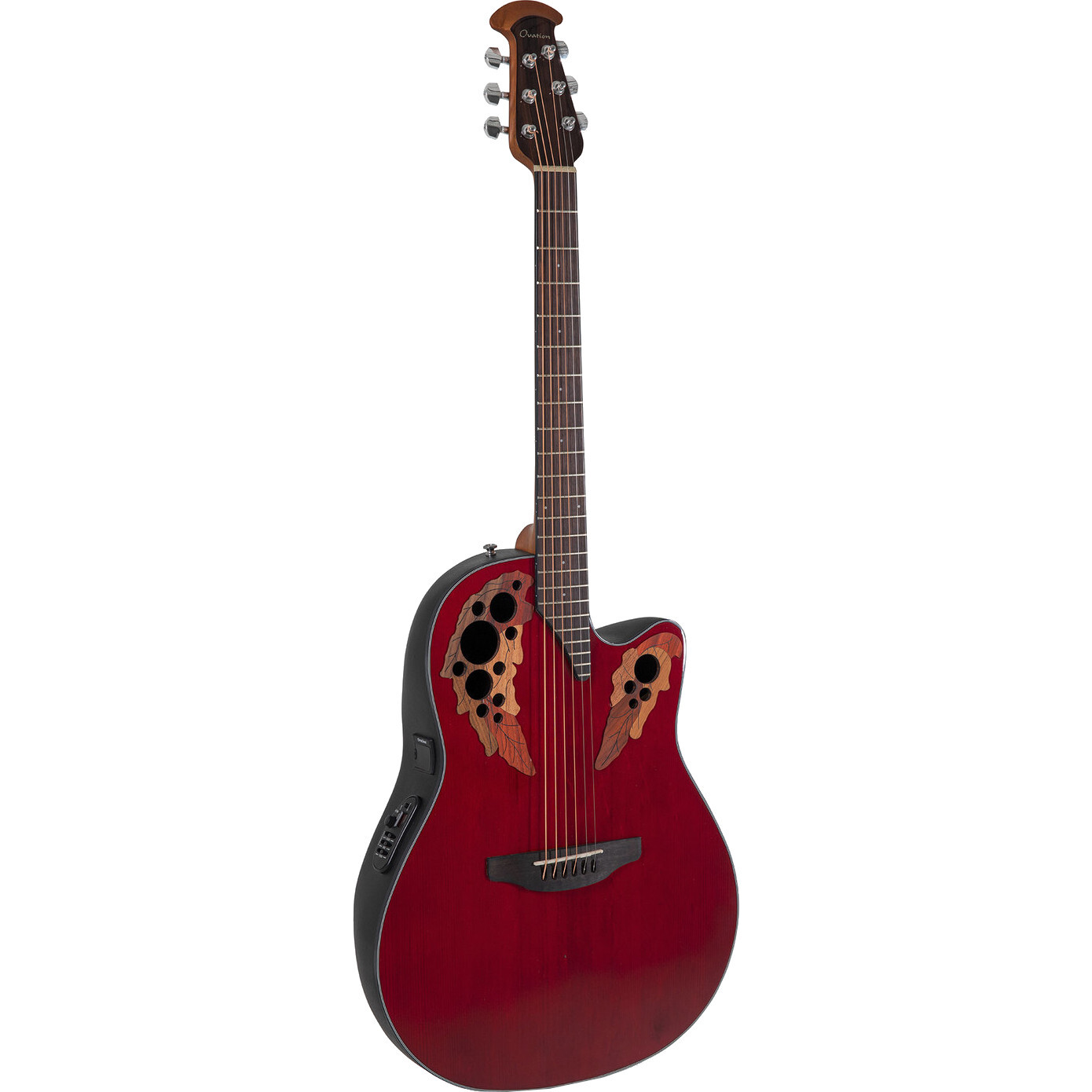 Ovation CE44-RR Celebrity Elite Mid Depth Ruby Red