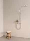 Hansa Viva Doucheset met thermostaat, 25 cm hoofddouche, 3 straalsoorten handdouche, chroom