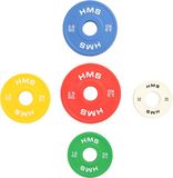 HMS CBRS SET 01 - Olympische Schijven Set - 10 Stuks - Staal en Rubber - Geschikt voor Olympische Stangen