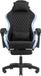 Mars Gaming MGC-X, Ergonomische Gamingstoel, Ademend Textiel, Verstelbare Rugleuning en Hoogte, Dynamische Armleuningen, Nek- en Lendenkussen, Bureaustoel met Uitschuifbare Voetsteun, Blauw