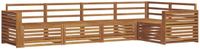 vidaXL Hoek loungeset 5 zitplaatsen Naturel Acacia Hout