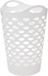 5five Flexibele wasmand/opbergmand - rond - wit - 75 liter - D41 x H66 cm