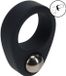 Shots Levelz Shots BV Liquid Silicone Single Weighted Ball Cockring - Black