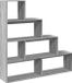 vidaXL Kamerscherm / Boekenkast 143,5x29x143,5 cm Hout Grijs Sonoma