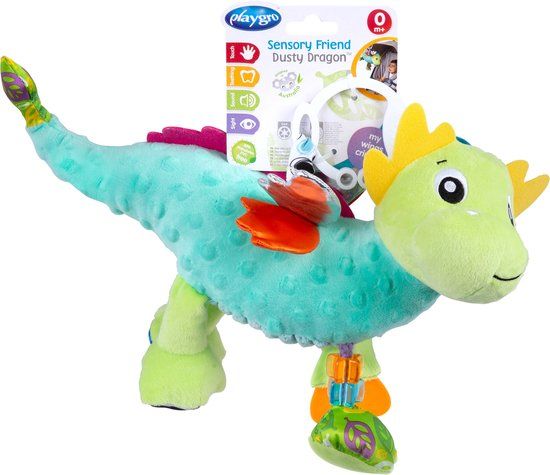 Playgro Sensorische Activiteitenknuffel Dusty de Draak