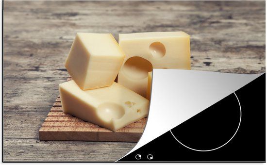 KitchenYeah® Inductie beschermer 77x51 cm - Nederlandse kaasplank - Inductie kookplaat accessoire