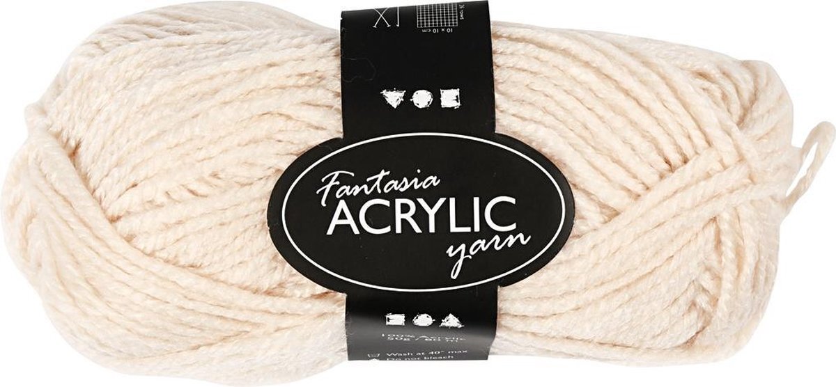 creotime Fantasia Acryl Garen Beige 80 M 50 G