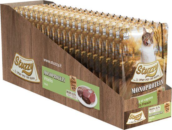 Stuzzy Kattenvoer Monoprotein Kalf - 20 x 85 gr - Voordeelverpakking