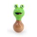 Vilac Babeth la Rainette rammelaar van hout – Boizoos collectie – natuurlijk en gelakt hout – grijpen en sensorisch ontwaken – Montessori-inspiratie – cadeau-idee voor geboorte vanaf 1 jaar – 8075S