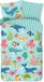 Good Morning dekbedovertrek zeedieren - 1 persoons 140x200/220 cm - Aqua - 100% Katoen renforcé