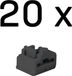 LINDY 47892 RJ45-poortsloten Zwart