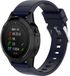 Strap-it Garmin Fenix 5 / 6 glossy silicone band - donkerblauw