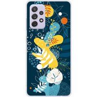 1001 coques Samsung Galaxy A72 4G Sea flowers bedrukt siliconen hoesje