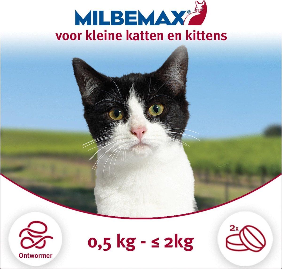 Milbemax Elanco Kitten & Kat - Anti wormenmiddel - 2 tab 0.5 Tot 2 Kg
