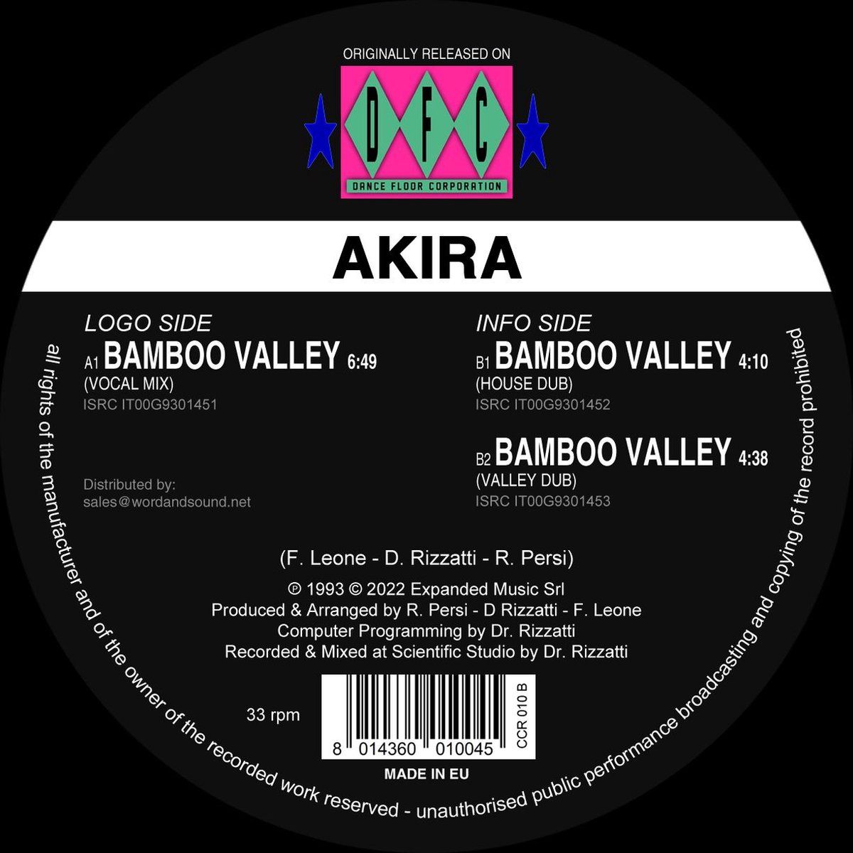 CLUB CULTURE RARITIES -DFC Akira - Bamboo Valley