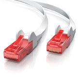 CSL netwerkkabel CAT 6, plat, 15 meter, wit