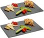 Ardoise 2x pièces planches de service en ardoise 20 x 30 cm