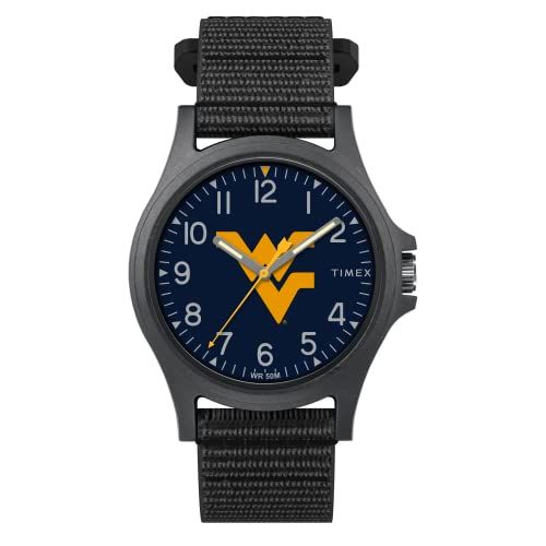 Timex Men's Collegiate Pride 40mm Watch – West Virginia Mountaineers with Black FastWrap Strap