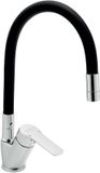 Novaservis Metalia 54 - Keukenkraan met flexibele arm, chroom/zwart